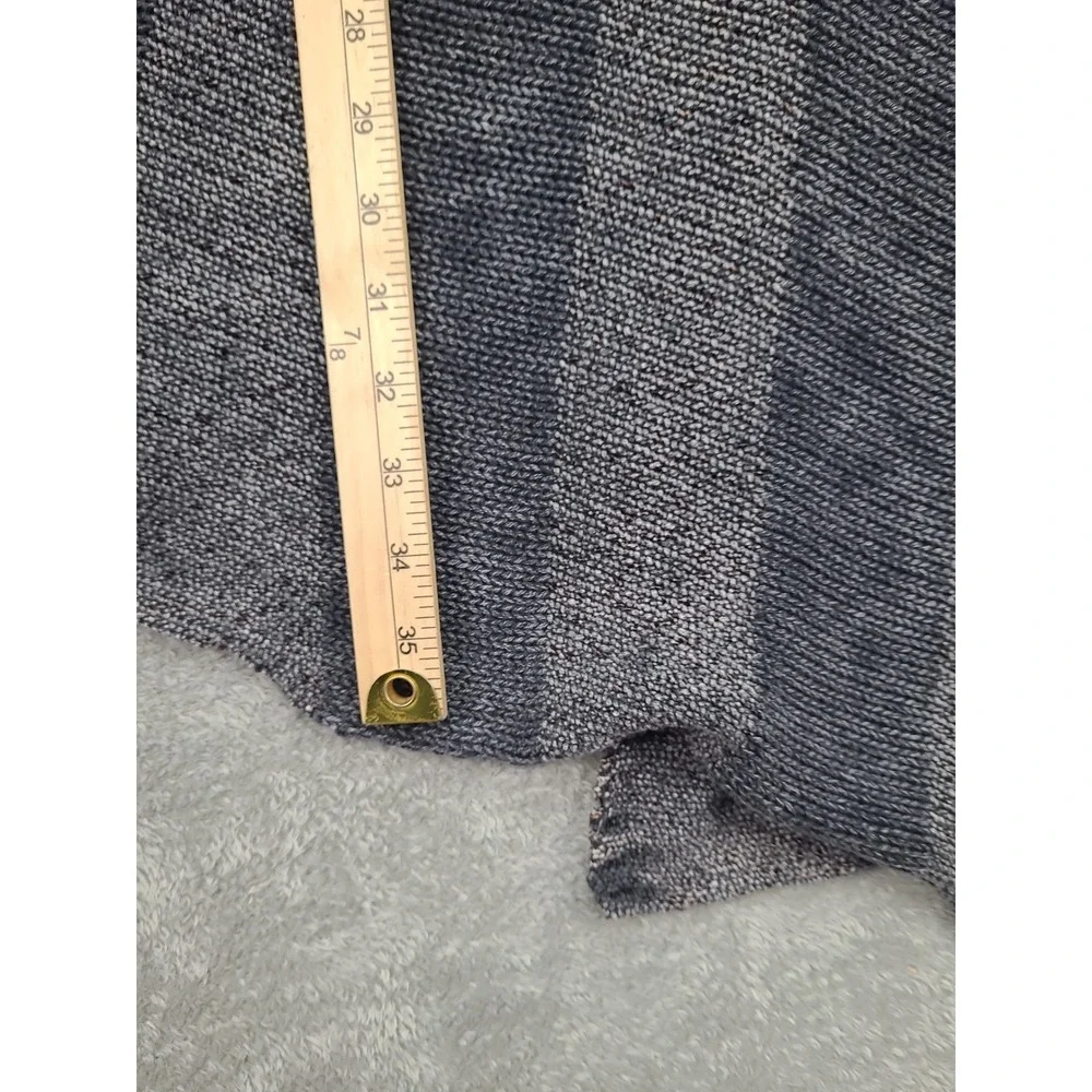 Soft Surroundings Women's Knit‎ Striped Wrap Sweater S/M Gray Casual Bohemian